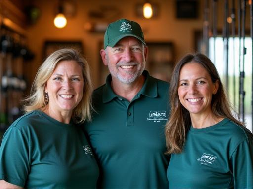 Das Team von Aviance Angler im Geschäft